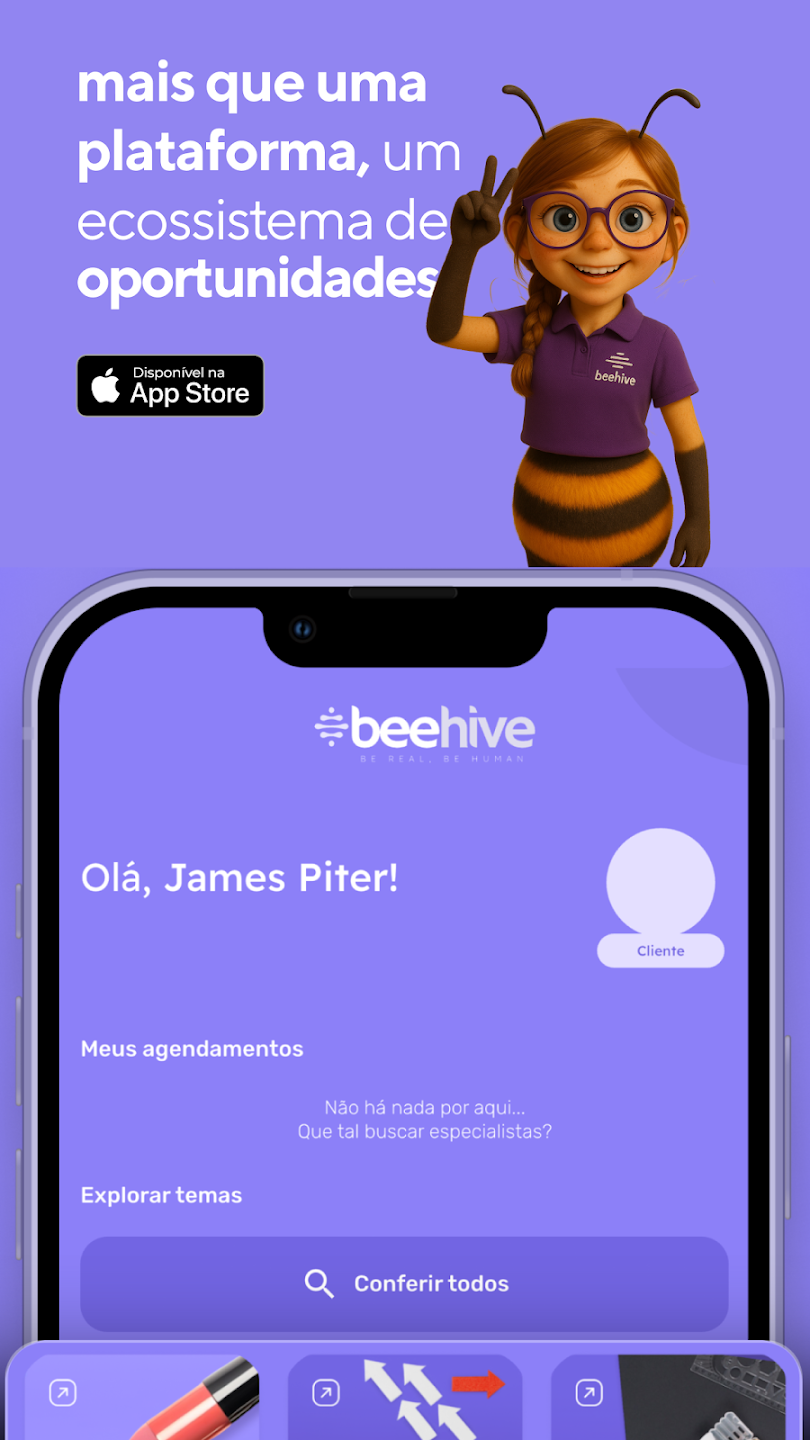 beehive — Web App & Vídeo desenvolvido pela CoutoDev